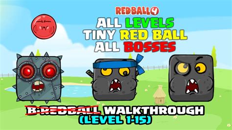 Tiny Red Ball All Levels All Chapters All Bosses Backwards