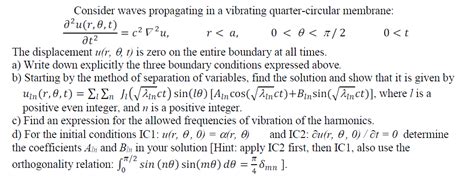 Solved Consider Waves Propagating In A Vibrating