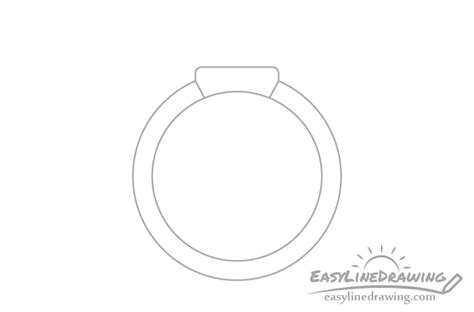 How To Draw A Ring Step By Step Easylinedrawing