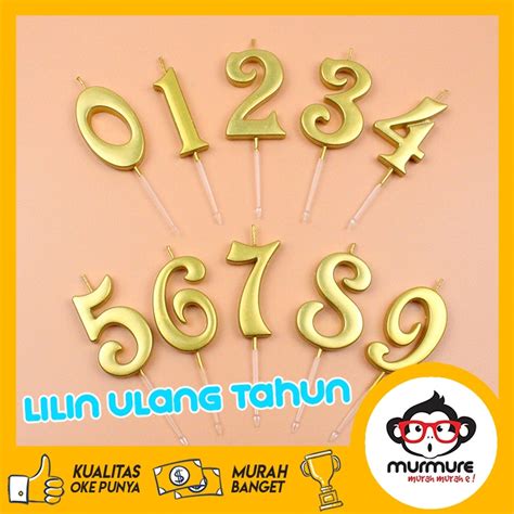 Jual Murmure Lilin Ulang Tahun Angka Birthday Candle Number