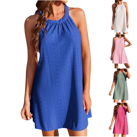 Miluxas Womens Beach Dress Clearance Bikini Beachwear Coverups Casual Vacation Short Summer