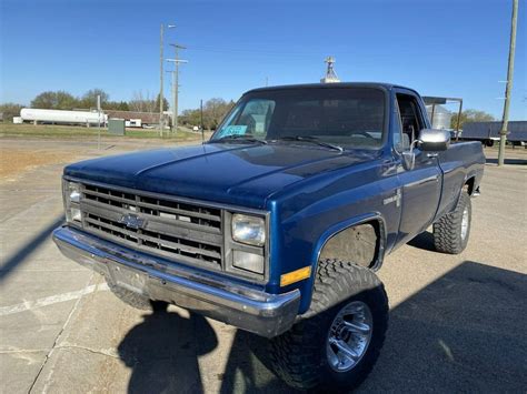 1986 Chevrolet K10 4x4 102021 Miles Blue Regular Cab 8 Cyl 4 Spd For