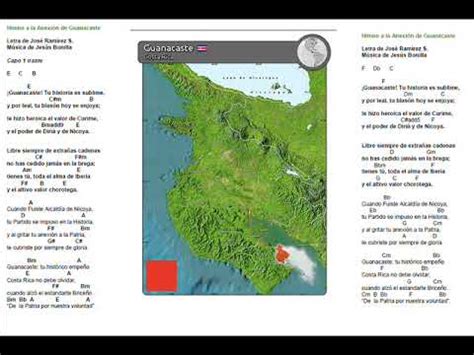 Himno A La Anexi N De Guanacaste Acordes Youtube
