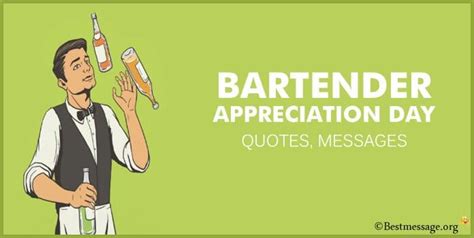 National Bartender Appreciation Day Quotes And Messages