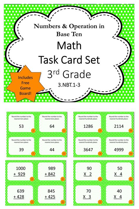 Rd Grade Math Review Task Cards Amy Fleishman S Math Problems