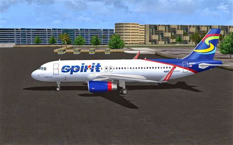 FS2004 REPAINTS PROJECT AIRBUS A320 200 Spirit Airlines N619NK