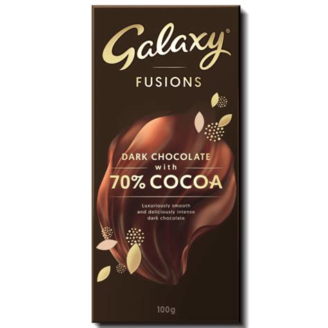 Galaxy Fusions 70 Dark Chocolate 75g