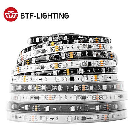 WS2811 RGB Led Strip Light 5050 SMD Addressable 30 48 60 96 144 LEDs ...