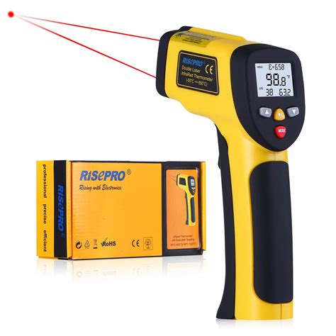 Dual Laser Infrared Thermometer Risepro Digital Non Contact Portable