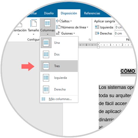 C Mo Escribir Una Doble O Tres Columnas En Word Y Word