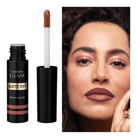 Batom Líquido Glam Matte Tint Marrom Nude Icônico 4g MercadoLivre