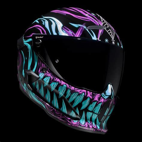 Ruroc Atlas The Joker Full Face Bluetooth Motorcycle Helmet Ruroc