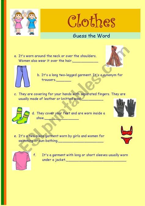 Clothes Descriptions Esl Worksheet By Katia Del Pilar