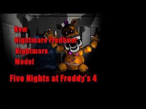 Sfm Fnaf Nightmare Fredbear Nightmare Model By Emil Macko Youtube