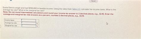Solved Duela Dent Is Single And Had 198400 In Taxable