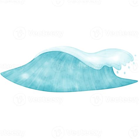 Watercolor Ocean Waves Wave Wave Illustration Ocean Illustration