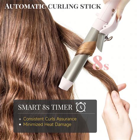 Vanso Rotating Curling Iron Inch Automatic Curling Wand For