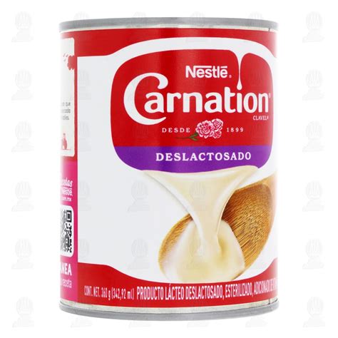 Leche Evaporada Nestlé Carnation Clavel Deslactosado 360 gr