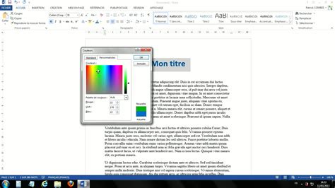 TUTO Mettre En Forme Un Texte Avec Word 2013 Sur Tuto