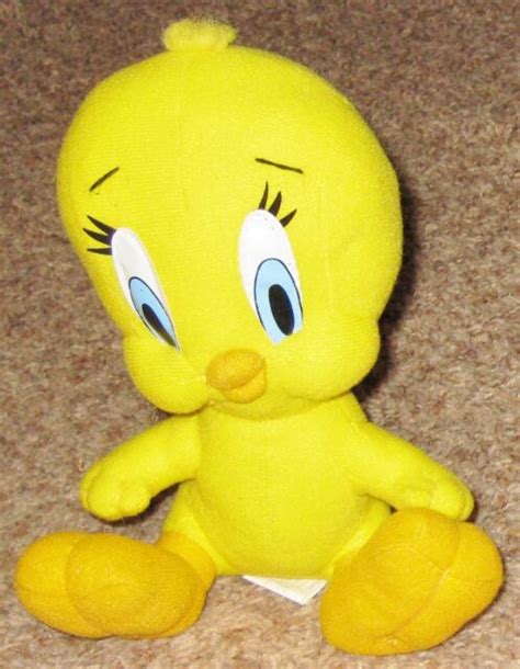 Plush Looney Tunes 8 1 2 Yellow Sitting Tweety Bird Toy EBay