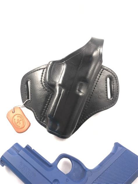 S And W 4006 Tsw With Retention Strap Handcrafted Leather Pistol Holster