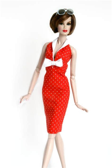 Red And White Polka Dot Dress For Barbie By Chic Barbie Designs On Etsy