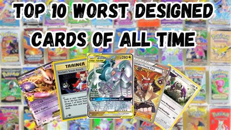 The Top Worst Designed Pokemon Cards Of All Time Youtube