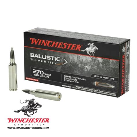 Winchester Ballistic Silvertip 270 Wsm 130 Omaha Outdoors