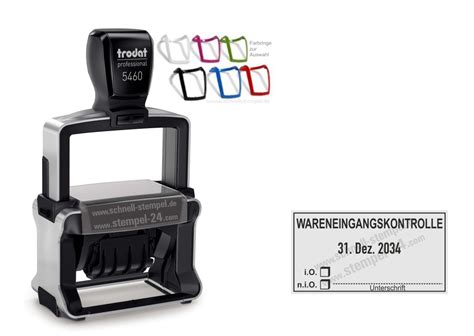 Stempel Wareneingangskontrolle Io Nio Unterschrift Ab 54 56