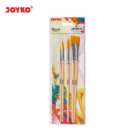 Jual Kuas Lukis Brush Joyko BR 8 Set Isi 5 Koas Cat Air Acrylic Minyak