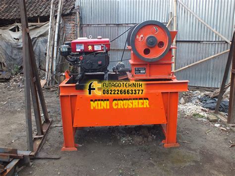 Mesin Pemecah Batu Kecil Mini Crusher Machine Produksi Futago Teknik