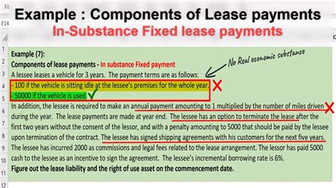 Ifrs Lease Accounting Components Of Lease Payments Example