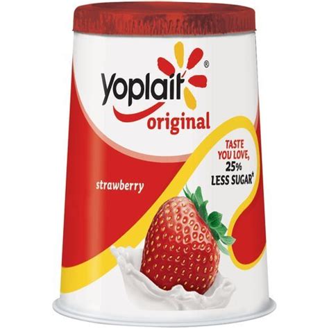 Yoplait Yogurt Fresa Original 6 Oz Pack De 8 Comida