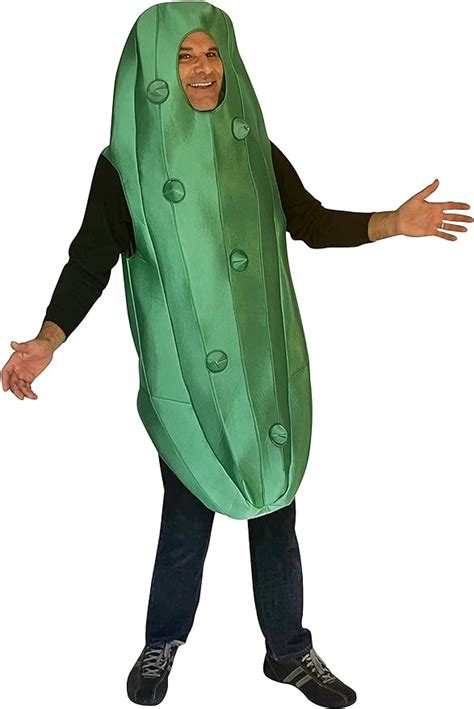 Rasta Imposta Ultimate Green Pickle Dill Condiment Party Halloween Costume Men S