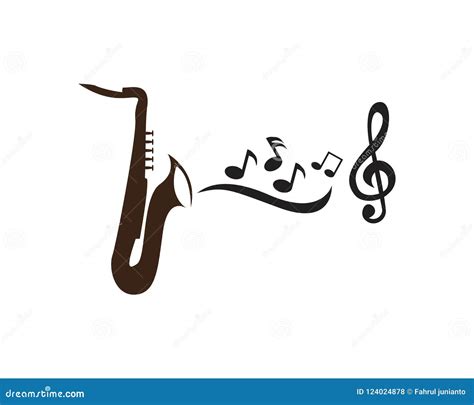 Jazz Music Icon Logo Design Template Stock Vector - Illustration of ...