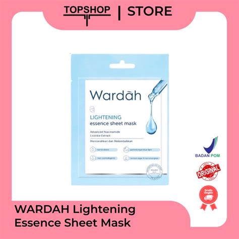 Jual Wardah Lightening Essence Sheet Mask Shopee Indonesia