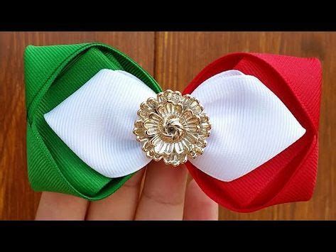 Maratón moño Mexicano moño tricolor No 9 Tricolores Moños para el