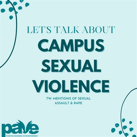 Sexual Assault Awareness Month College Campus Sexual Violence — Pave