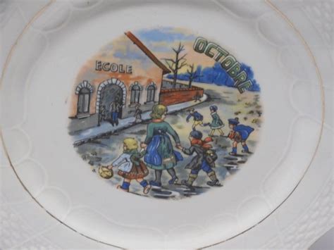 Assiette A Dessert Ceramique Moulin Des Loups Hamage Ancienne Mois