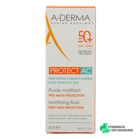 A Derma Protect Ac Fluide Solaire Matifiant Spf