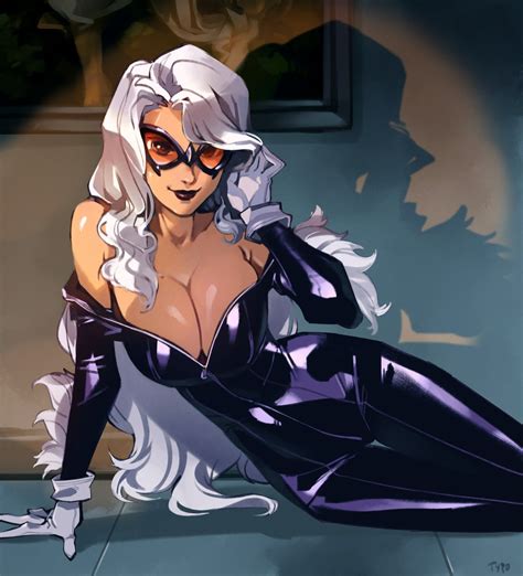 Black Cat And Felicia Hardy Marvel And 1 More Drawn By Optionaltypo