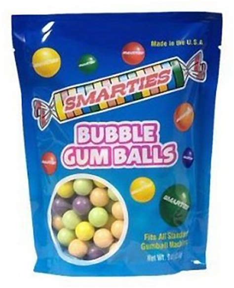 Smarties Bubble Gum Balls 9 Oz Bag