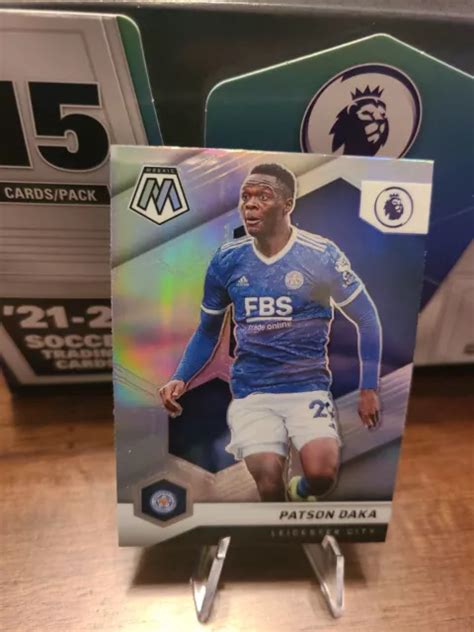 Panini Mosaic Premier League Patson Daka Silver Prizm Leicester