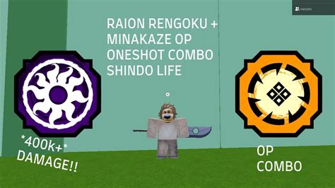 Raion Rengoku Minakaze Op Oneshot Combo Shindo Life Roblox Youtube