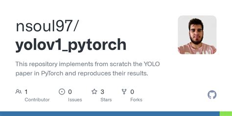 GitHub Nsoul97 Yolov1 Pytorch This Repository Implements From