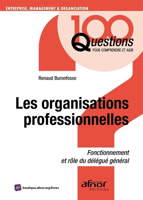 Les Organisations Professionnelles Renaud Buronfosse Librairie Eyrolles