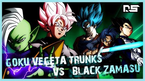 Dragon Ball Super Amv Goku Vegeta Trunks Vs Black Zamasu Youtube