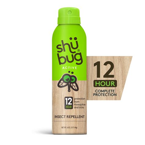 Shubug Active Bug Spray, Deet Free Mosquito Repellent, Picaridin, 5 oz ...