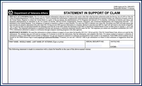 Va Form Printable Form Resume Examples Opkldx Lkx