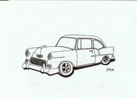 55 Chevy Artwork Coloring Pages